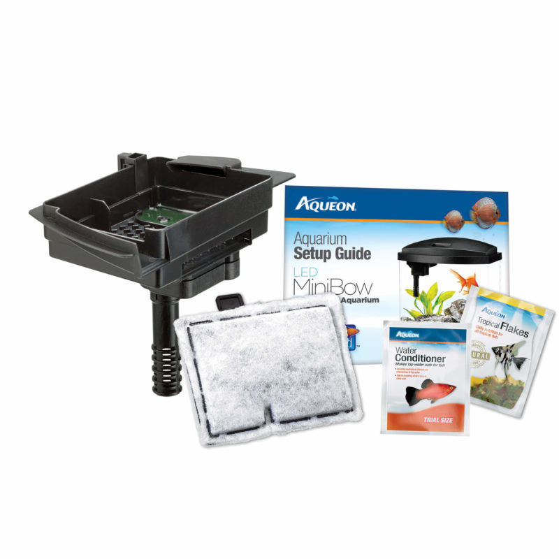 Aqueon MiniBow LED Desktop Aquarium Kit Black 1g - Image 3