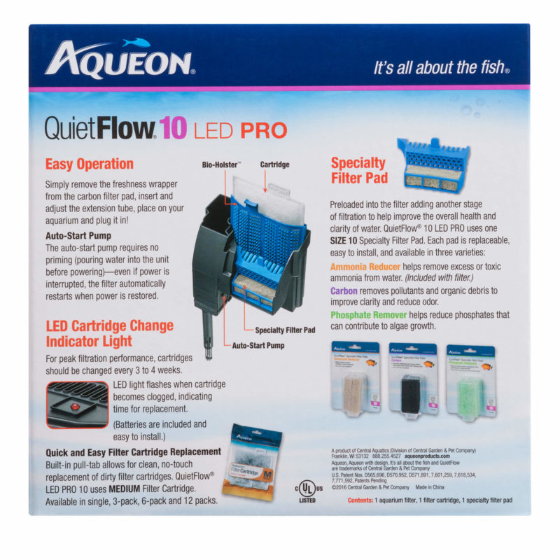 Aqueon QuietFlow LED PRO Aquarium Power Filter 10 - Image 4