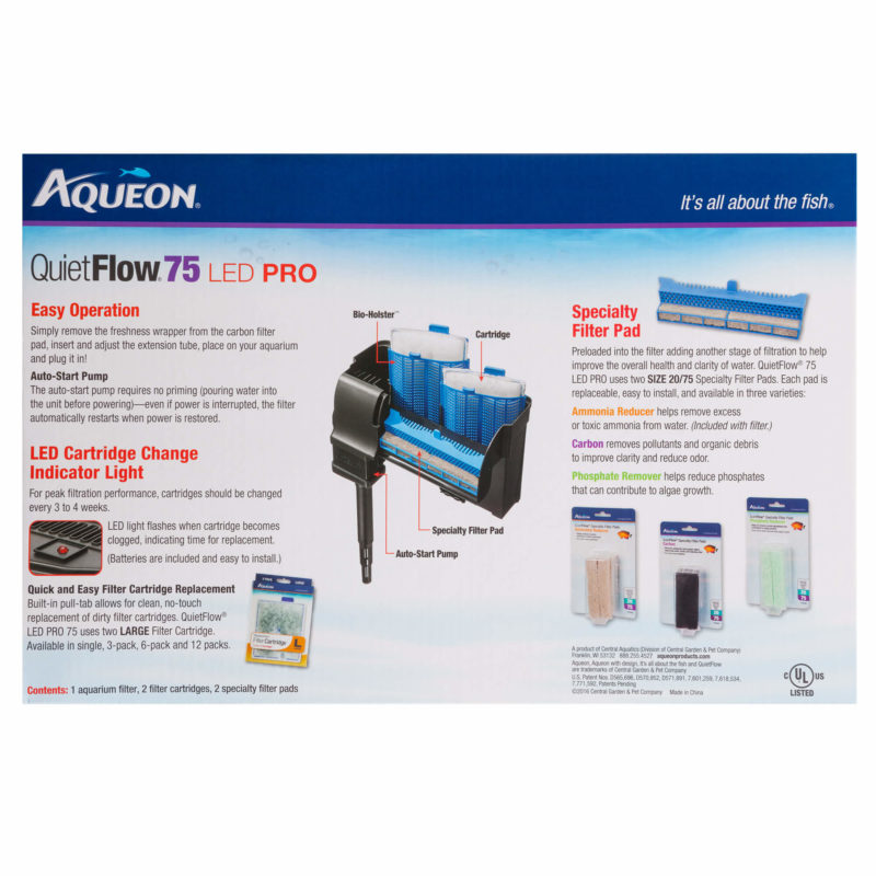 Aqueon QuietFlow LED PRO Aquarium Power Filter 55/75 - Image 4