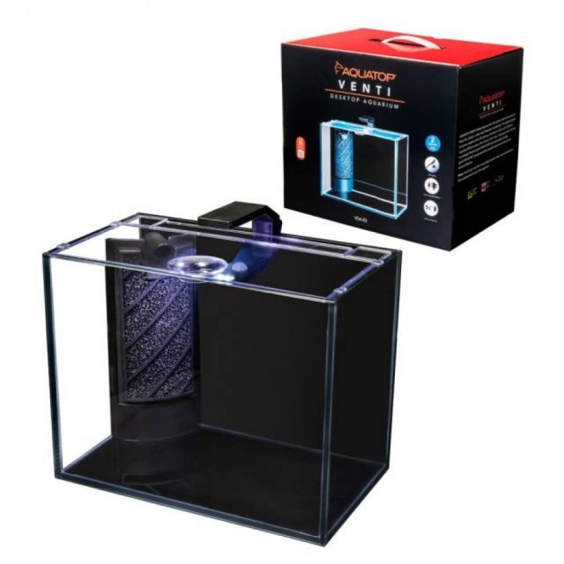 Aquatop Venti Showcase 2 Gal Desktop Aquarium