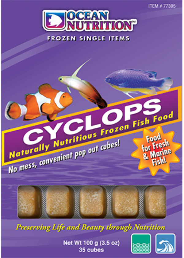 Ocean Nutrition Frozen Cyclops 3.5oz Cubes